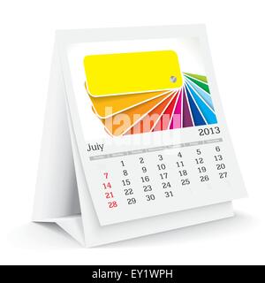 2013 desk calendar - vector illustration Stock Vector