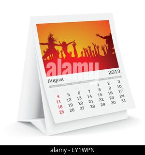 2013 desk calendar - vector illustration Stock Vector