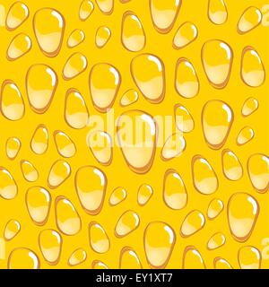 3D beer drops - vector illustration Stock Vector
