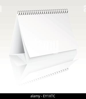 blank desk calendar - vector illustration Stock Vector