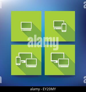 Internet service provider icons, eps 10 - vector illustration Stock Vector