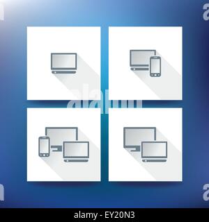 Internet service provider icons, eps 10 - vector illustration Stock Vector