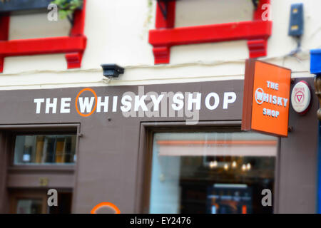 Whisky Shop on Victoria Street inEdinburgh, Scotland Stock Photo