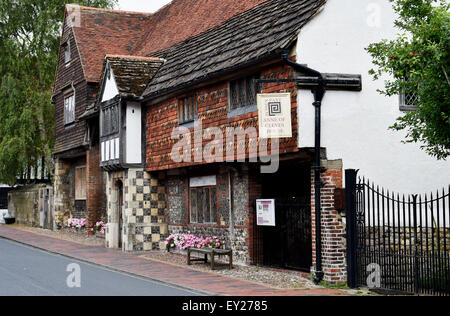Anne of Cleves House in Lewes East Sussex Anne of Cleves House is a 15th-century timber-framed Wealden hall house Stock Photo