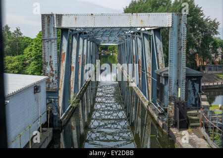 Aquaduct over the  Bridgewater canal and over a road, Stock Photo