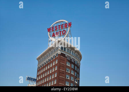Western Auto Building in Kansas City, Missouri Stock Photo