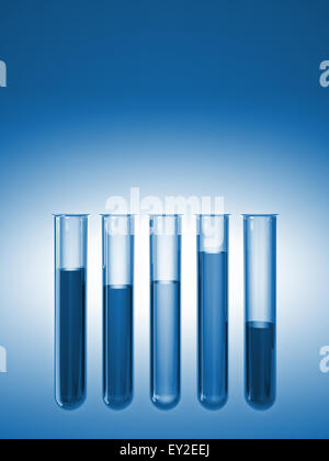3d image of classic glass test tubes Stock Photo