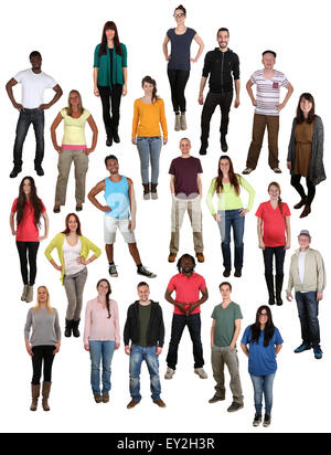 large group of happy young people standing together Stock Photo - Alamy