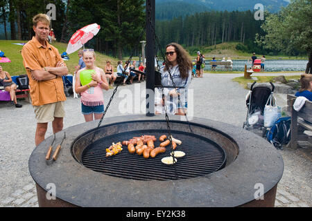 Switzerland, Grisons canton, Lenzerheide, traditional food Stock Photo