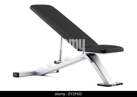 Adjustable Gym Bench Isolated On White Background Stock Photo Alamy