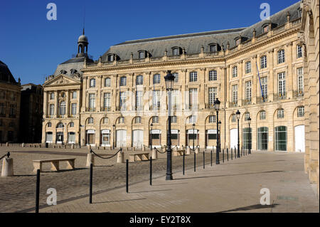 France, Bordeaux, Place de la Bourse Stock Photo