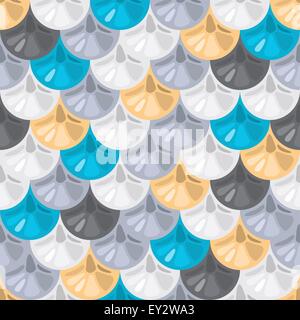 Seamless colorful river fish scales Stock Vector