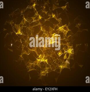 3D Abstract Mesh Background with Circles, Lines and triangular Shapes ...