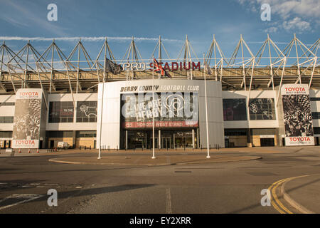 Derby County Football Club, Ipro Stadium, Pride Park, Derby UK Stock Photo