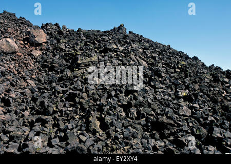 Pile of lava rocks, Fantastic Lava Beds, Lassen Volcanic National Park, California, United States of America Stock Photo