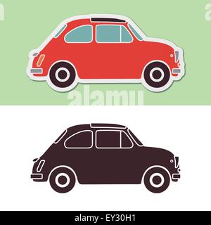 Old fashion Italian car Stock Vector