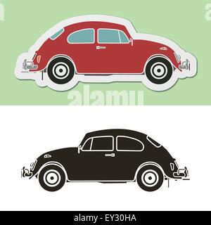 Famous vintage classic German car Stock Vector
