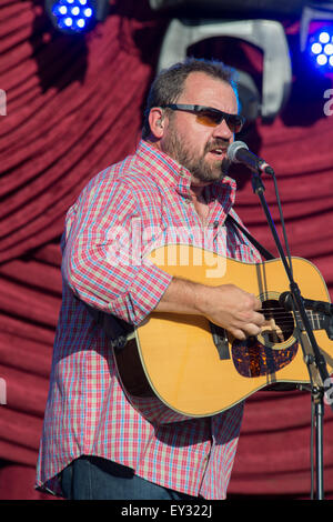 LiNCOLN, CA – June 17: Dan Tyminski performs with Alison Krauss and Union Station at Thunder Valley Casino Resort in in Lincoln, Stock Photo