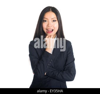 happy asian business woman Stock Photo