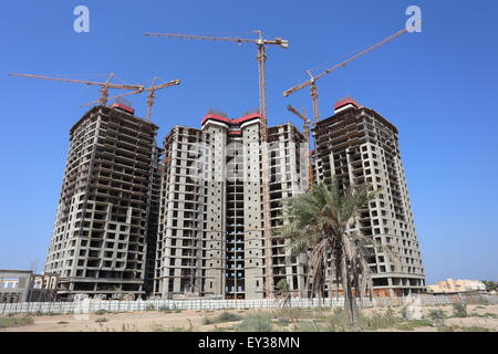 The stalled Marina West project, Budaiya, Janabiyah, Kingdom of Bahrain Stock Photo