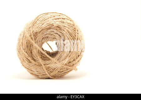 ball of twine on a white background Stock Photo