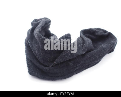crumpled socks on white background Stock Photo
