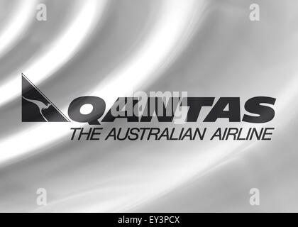 Qantas logo icon flag symbol emblem sign Stock Photo - Alamy