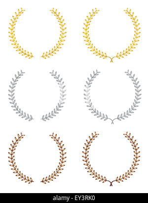 laurel wreaths Stock Photo