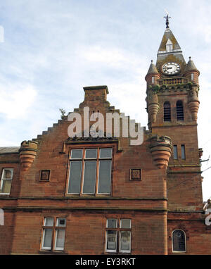 Annan town hall, Annan, Dumfries & Galloway - Council Chambers, 16 High St , Municipal buildings, Annan, Scotland, UK DG12 6AQ Stock Photo