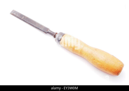 chisel on a white background Stock Photo
