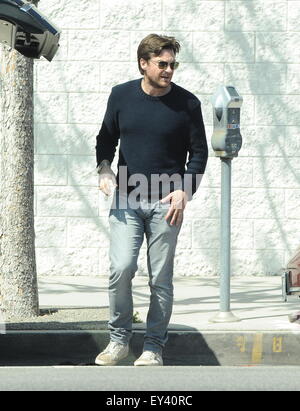 Actor Jason Bateman spending quality time with his dad Kent and daughter Francesca as the Bateman's hit Menchies Frozen Yogurt in Studio City.  Featuring: Jason Bateman Where: Studio City, California, United States When: 20 May 2015 Stock Photo