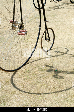 Penny Farthing bicycle and shadow abstract Stock Photo