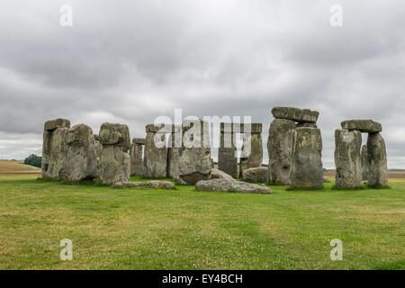 Stonehenge, England. UK - , one of the wonders of the world and the best-known prehistoric monument in Europe Stock Photo