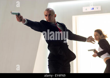 Hitman: Agent 47 is an upcoming 2015 American action film directed by Aleksander Bach and written by Skip Woods and Michael Finch.  This photograph is for editorial use only and is the copyright of the film company and/or the photographer assigned by the film or production company and can only be reproduced by publications in conjunction with the promotion of the above Film. A Mandatory Credit to the film company is required. The Photographer should also be credited when known. Stock Photo