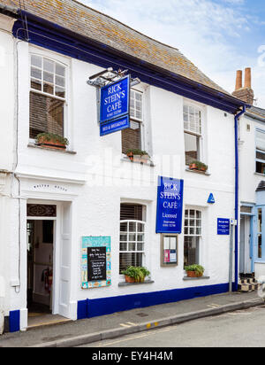 Rick Stein's Cafe on Middle Street in Padstow, Cornwall, England, UK Stock Photo