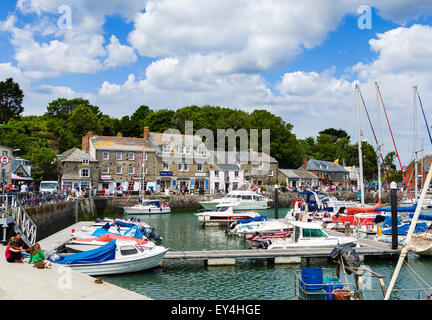 The harbour in Padstow, Cornwall, England, UK Stock Photo