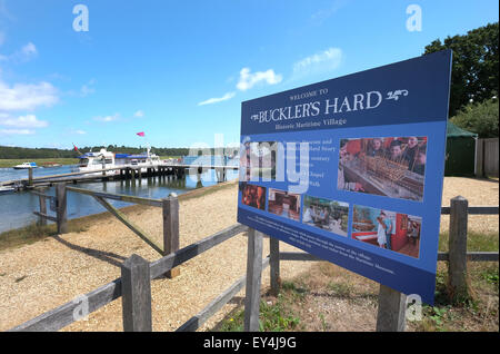 Buckler's Hard Village on the Beaulieu River in the New Forest Hampshire UK Stock Photo