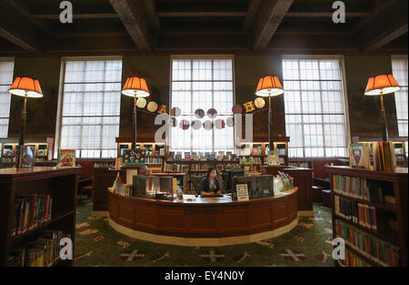 Views of the Los Angeles Central Library. Stock Photo