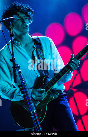 Bollate Milan Italy. 21th July 2015. The British indie-rock band THE KOOKS performs live at Villa Arconati during the 'Villa Arconati Festival' Credit:  Rodolfo Sassano/Alamy Live News Stock Photo