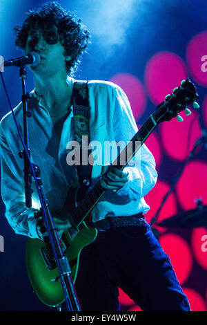 Bollate Milan Italy. 21th July 2015. The British indie-rock band THE KOOKS performs live at Villa Arconati during the 'Villa Arconati Festival' Credit:  Rodolfo Sassano/Alamy Live News Stock Photo