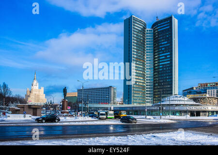 Office of Moscow Government (former building of the planned economy countries' Council for Mutual Economic Assistance) Stock Photo