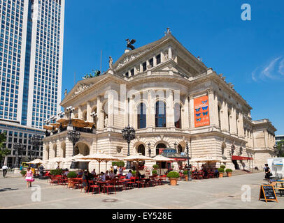 Alte Oper opera house, Frankfurt am Main, Hesse, Germany Stock Photo