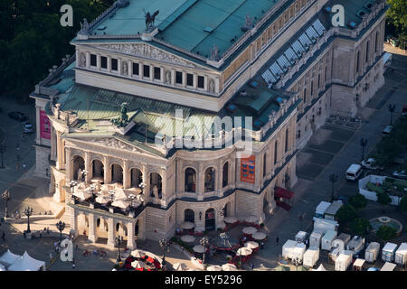 Alte Oper opera house, view from the Main Tower, Frankfurt am Main, Hessen, Deutschland Stock Photo