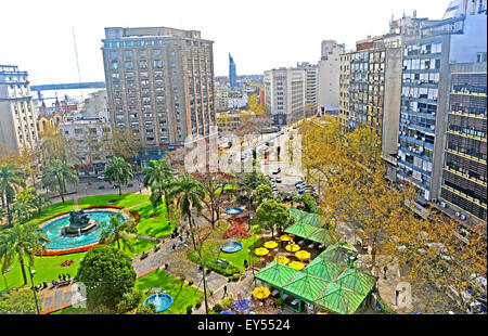Plaza Fabini Montevideo Uruguay Stock Photo