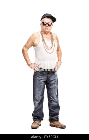 Man in hip hop outfit stock photo. Image of adult, sneakers - 33416452