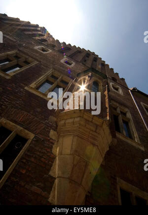 Krakow, Oldest school in Poland, Collegium Maius Museum of the Jagiellonian University, Oriel window, Old Town District, UNESCO Stock Photo