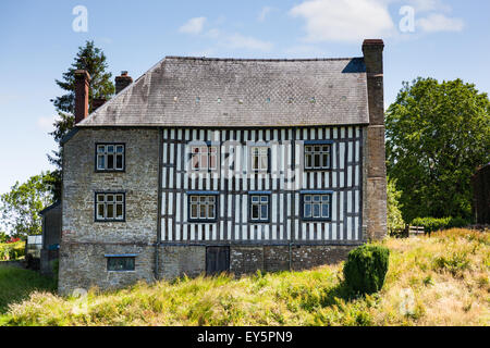 Hergest Court, once home to Black Vaughan, near Kington, Herefordshire, England, UK Stock Photo