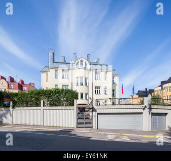 Beautiful buildings in Helsinki, Finland Stock Photo