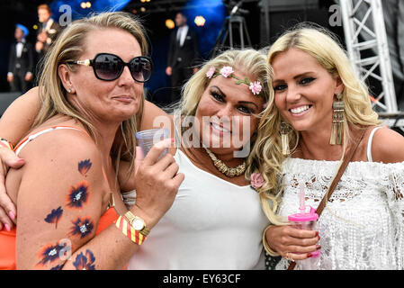 Essex girls at the Brentwood Festival 2015. Stock Photo