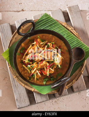 Adraki murgh. Ginger chicken curry. India Food Stock Photo